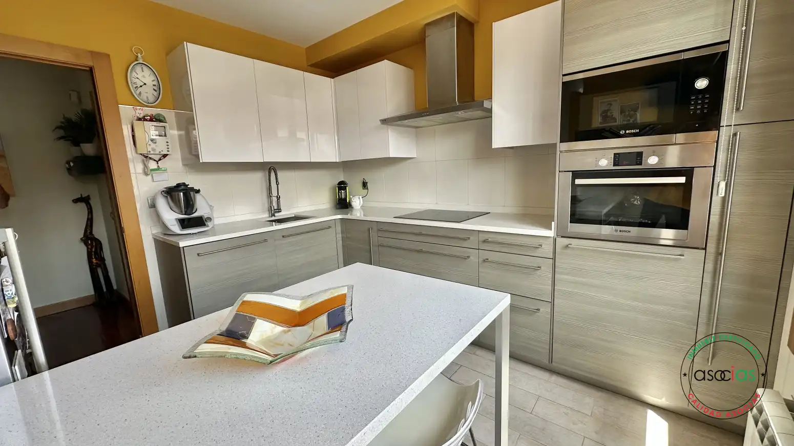 Kitchen of Flat for sale in Gijón   with Heating, Storage room and Swimming Pool