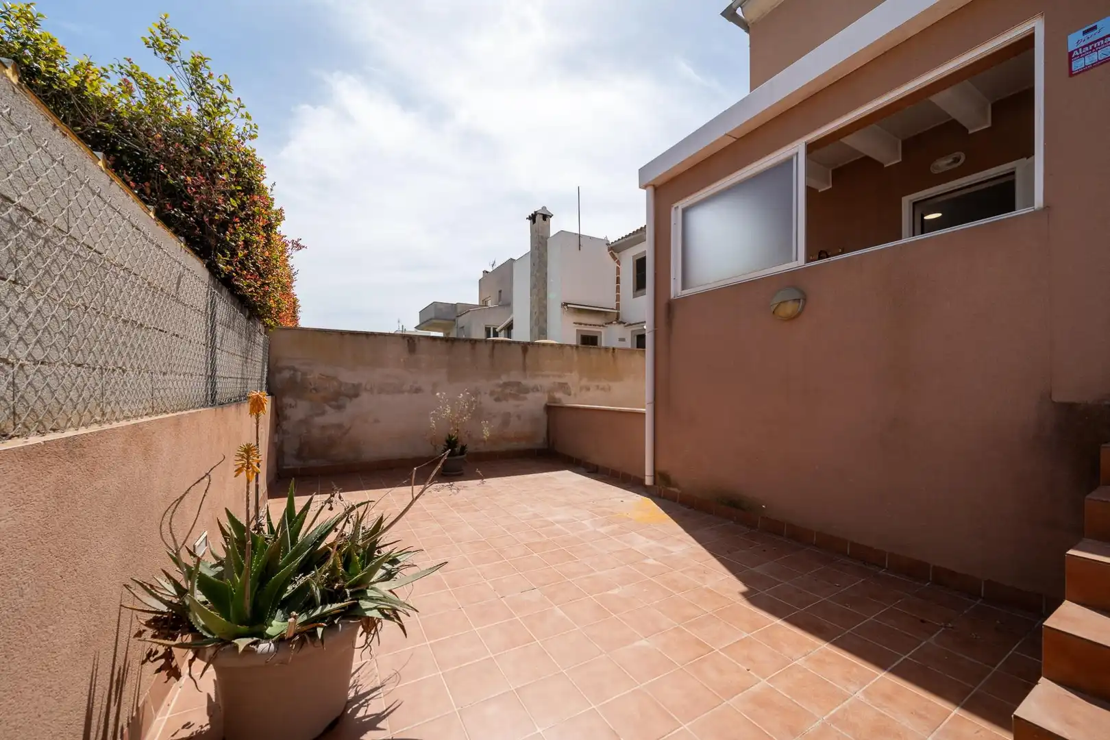 Terrasse von Einfamilien-Reihenhaus zum Verkauf in Felanitx mit Klimaanlage, Terrasse und Abstellraum