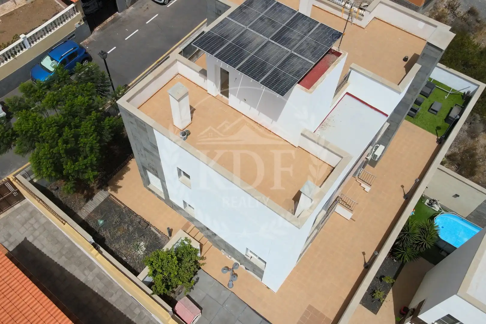 Vista exterior de Casa o chalet en venta en Arona con Aire acondicionado, Jardín privado y Parquet