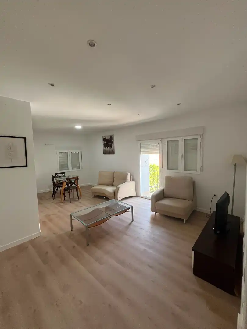 Living room of Flat for sale in Andújar  with Furnished, TV and Balcony