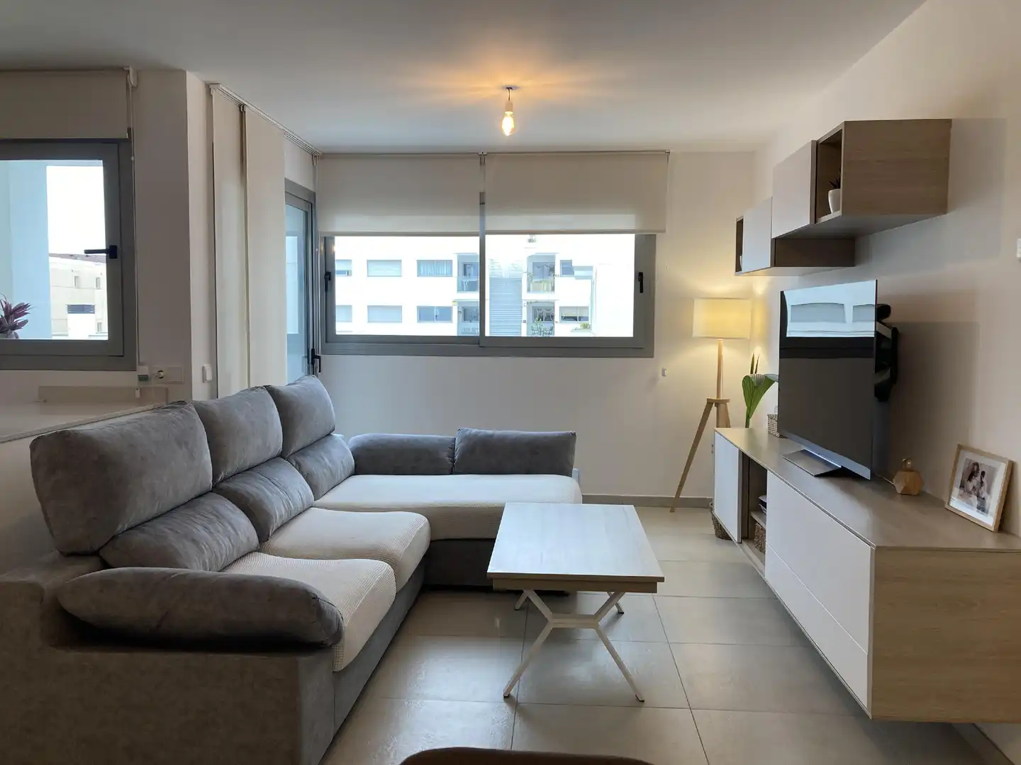 Sala de estar de Apartamento en venta en Ses Figueretes - Platja d'en Bossa - Cas Serres
