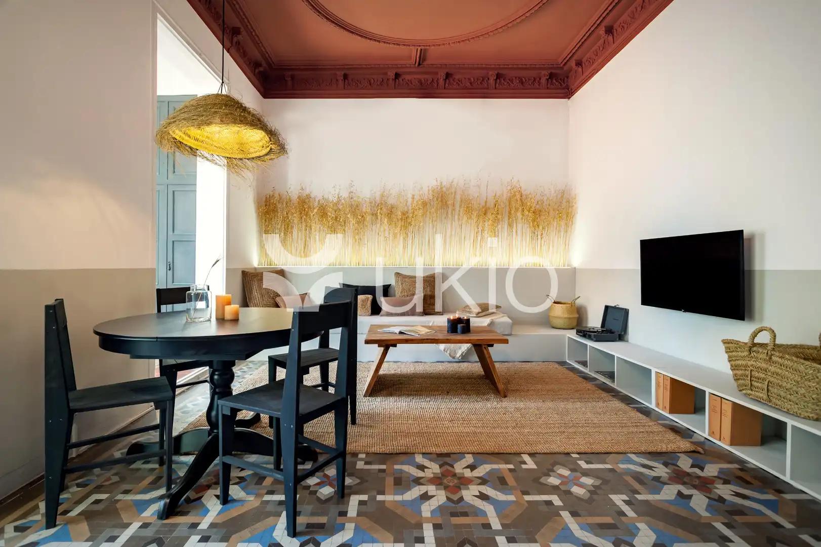 Sala d'estar de Apartament de lloguer en Barcelona amb Terrassa, Moblat i Forn