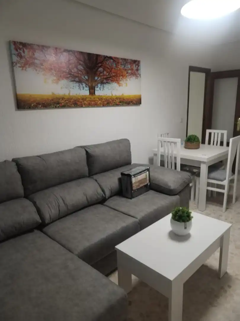Sala d'estar de Pis de lloguer en Huelva amb Moblat i Rentadora