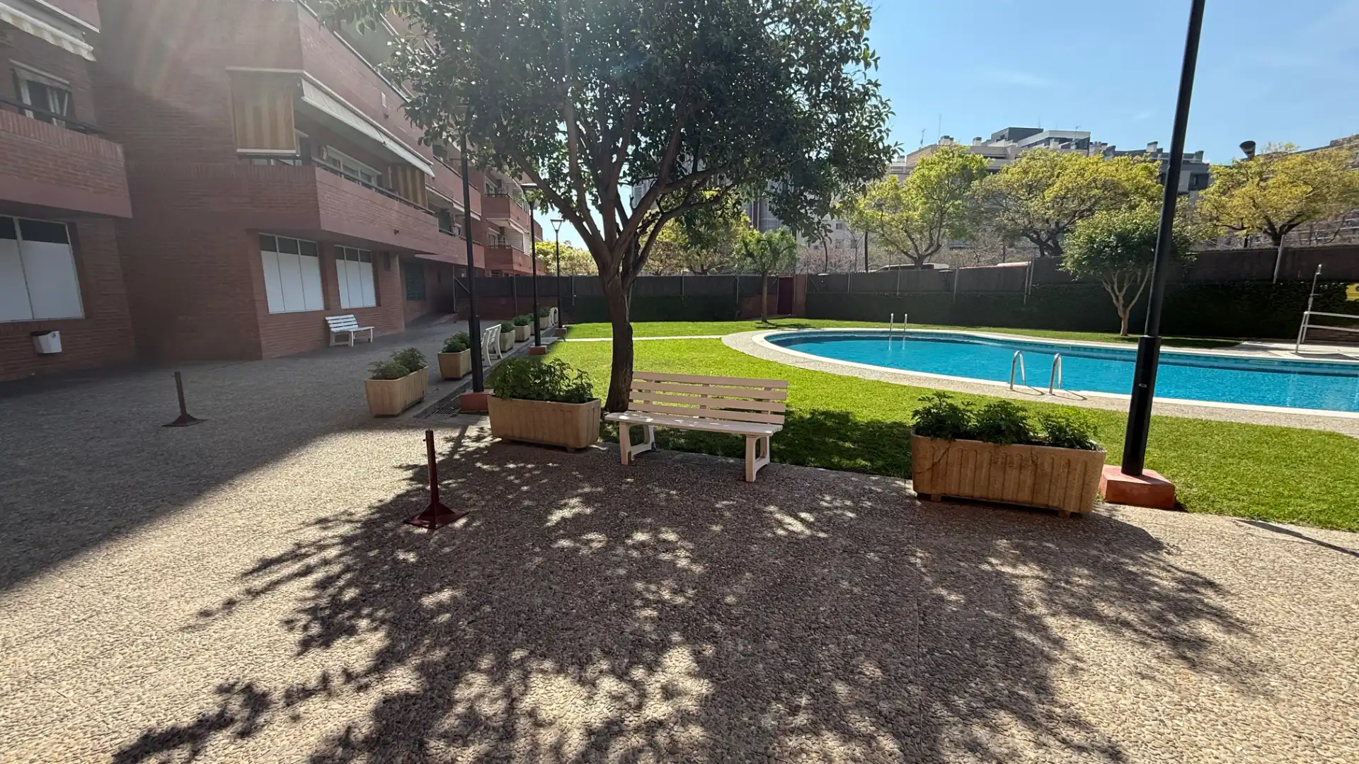 Swimming pool of Flat for sale in Barcelona  with Air Conditioner, Heating and Parquet flooring