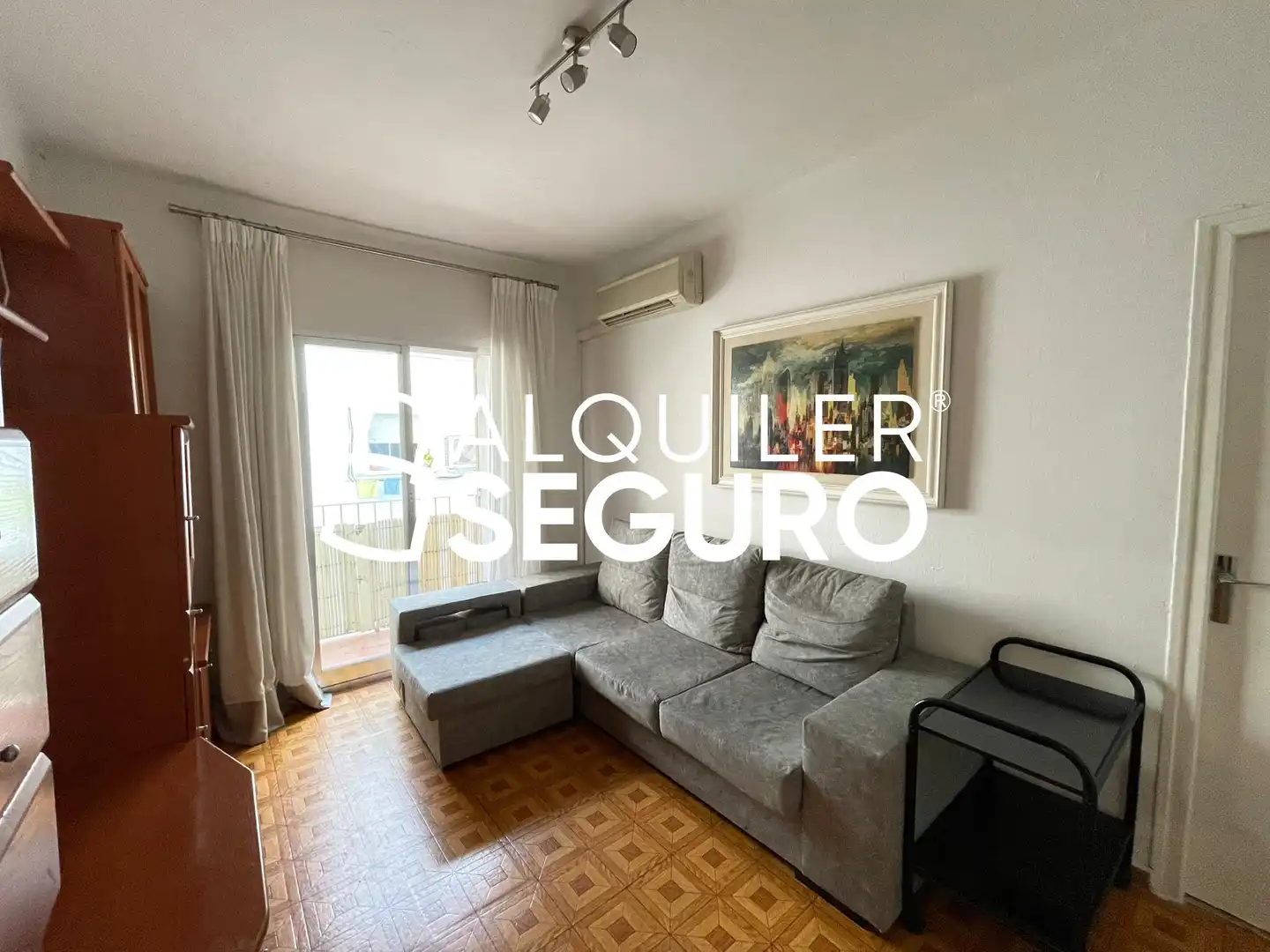 Sala d'estar de Pis de lloguer en Madrid amb Aire condicionat, Calefacció i Terrassa