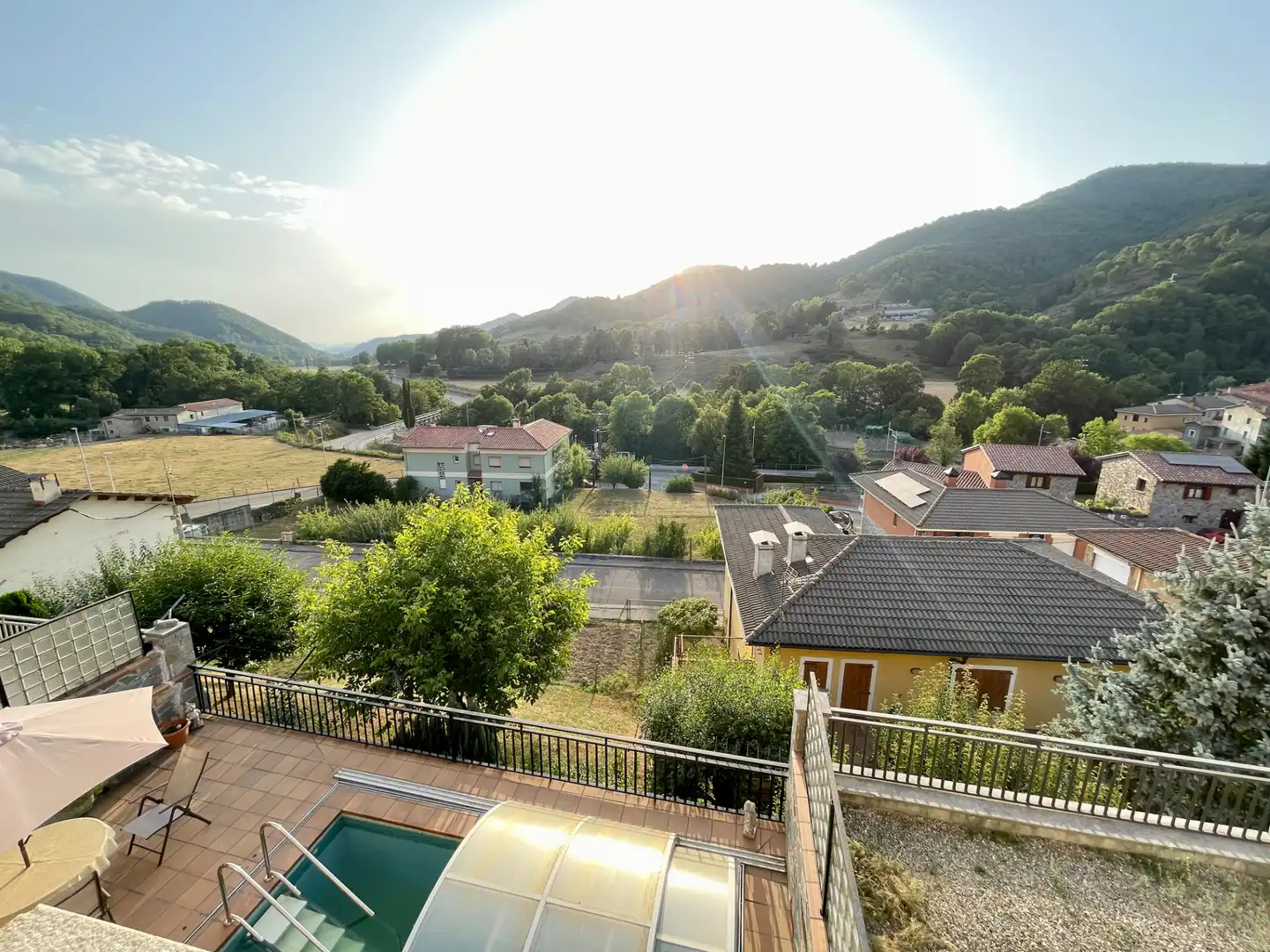 Terraza de Casa o chalet en venta en Sant Pau de Segúries con Aire acondicionado, Jardín privado y Terraza