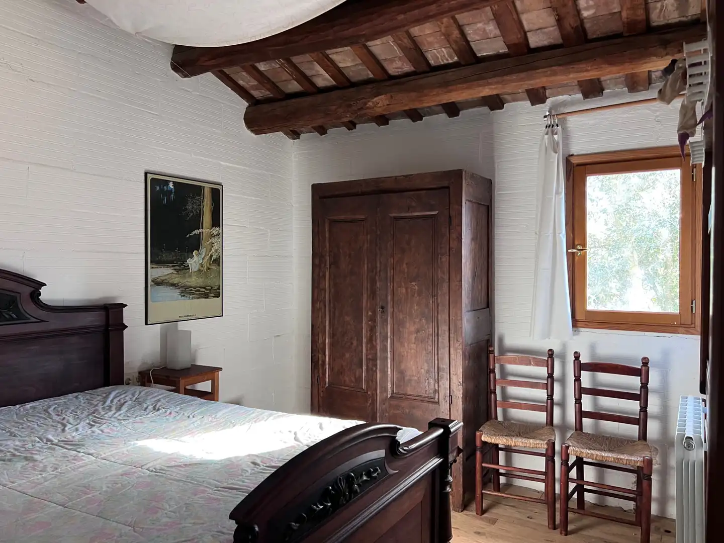 Dormitori de Finca rústica en venda en Mieres (Girona) amb Aire condicionat, Jardí privat i Parquet