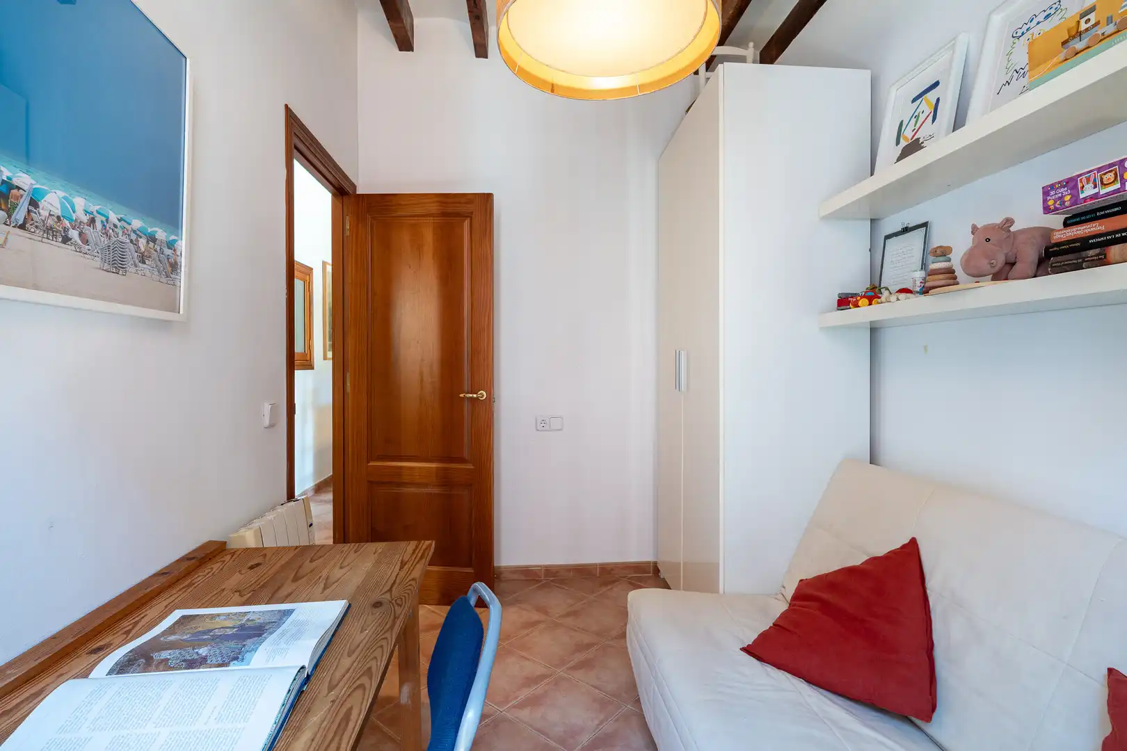 Schlafzimmer von Dachboden zum Verkauf in  Palma de Mallorca mit Klimaanlage, Möbliert und Balkon