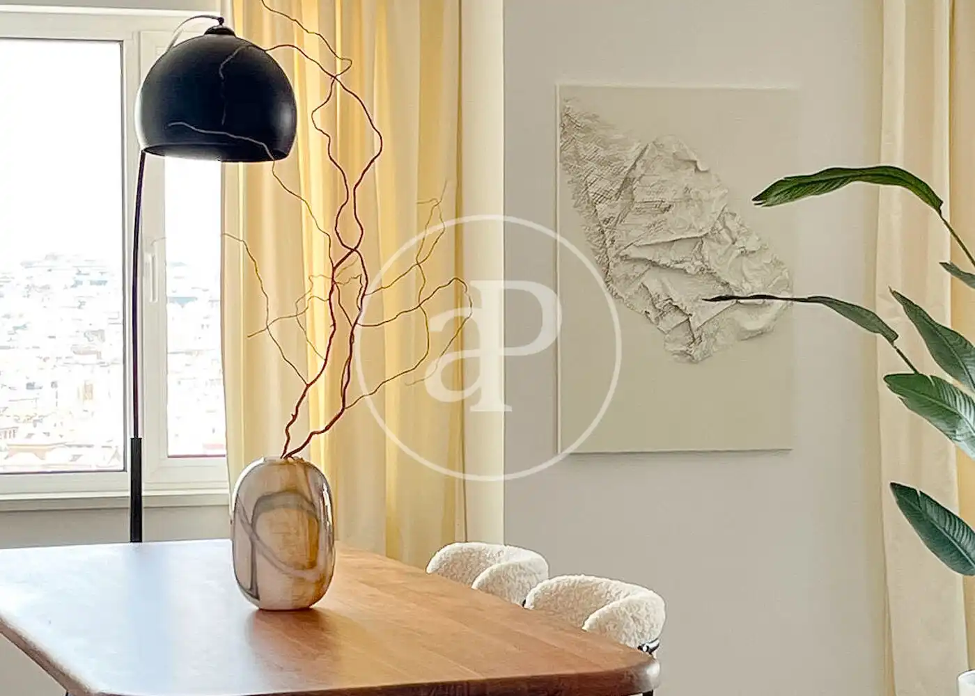 Dining room of Flat for rent in Madrid  with Air Conditioner, Heating and Terrace