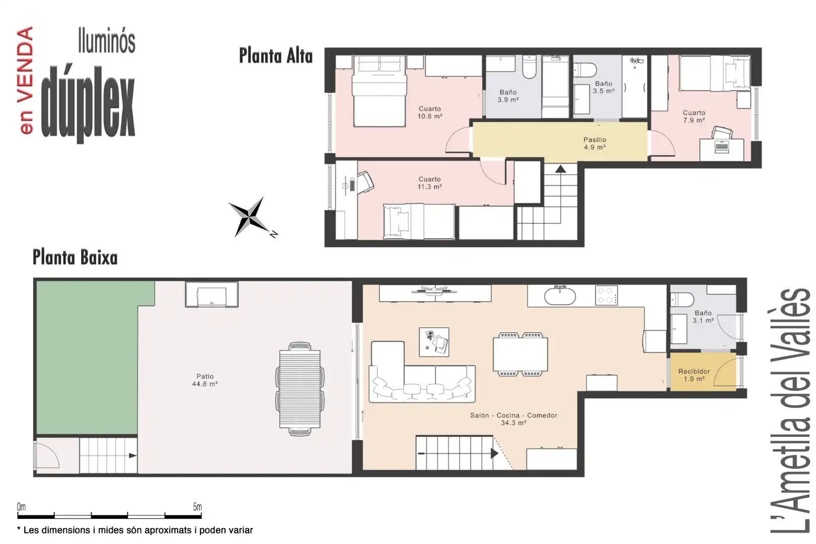 Planta baja en venta en L'Ametlla del Vallès con Aire acondicionado, Calefacción y Jardín privado