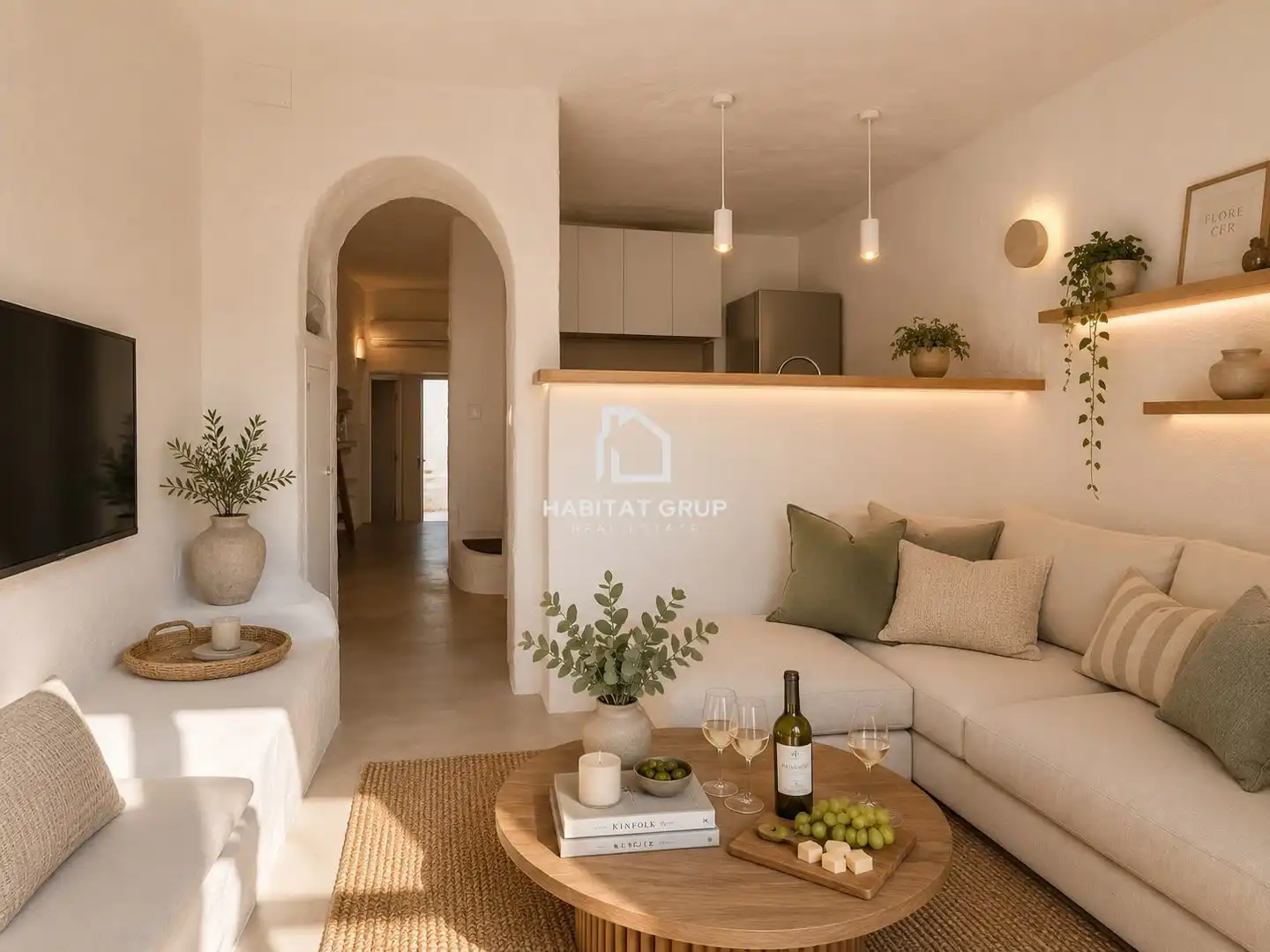 Living room of Flat for sale in Sant Lluís  with Heating and Private garden
