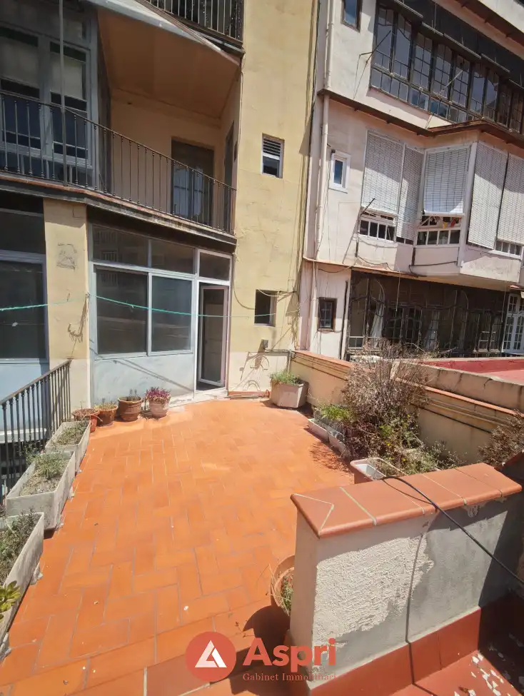 Terraza de Piso de alquiler en Barcelona con Aire acondicionado, Jardín privado y Terraza