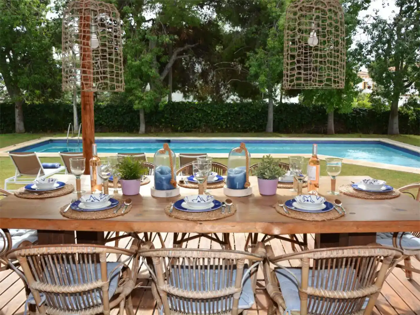 Terrassa de Casa o xalet de lloguer en Sitges amb Aire condicionat, Piscina i Balcó
