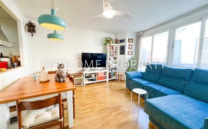 Living room of Flat for sale in Sabadell  with Heating, Parquet flooring and Storage room