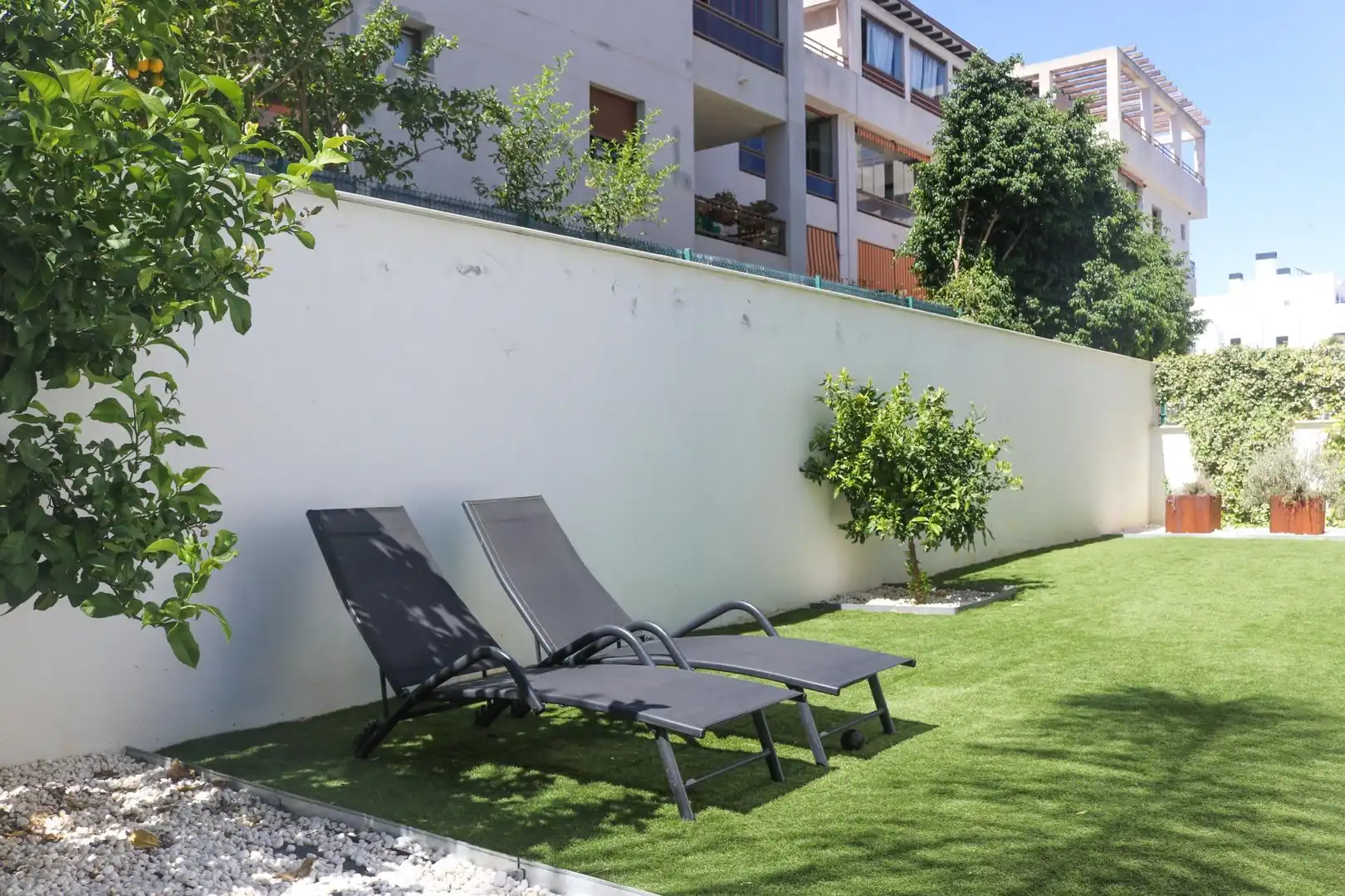 Terraza de Planta baja en venta en Mijas con Aire acondicionado, Jardín privado y Terraza