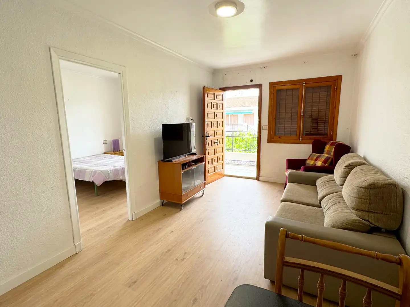 Sala de estar de Piso en venta en San Pedro del Pinatar con Parquet, Amueblado y Lavadora