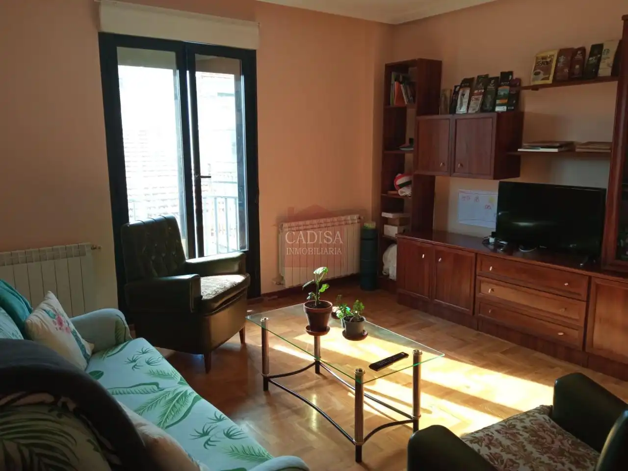 Wohnzimmer von Dachboden zur Miete in Salamanca mit Heizung, Parkett und Terrasse