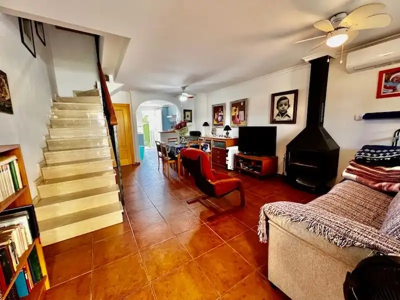 Sala de estar de Casa adosada en venta en Els Poblets con Aire acondicionado, Calefacción y Terraza