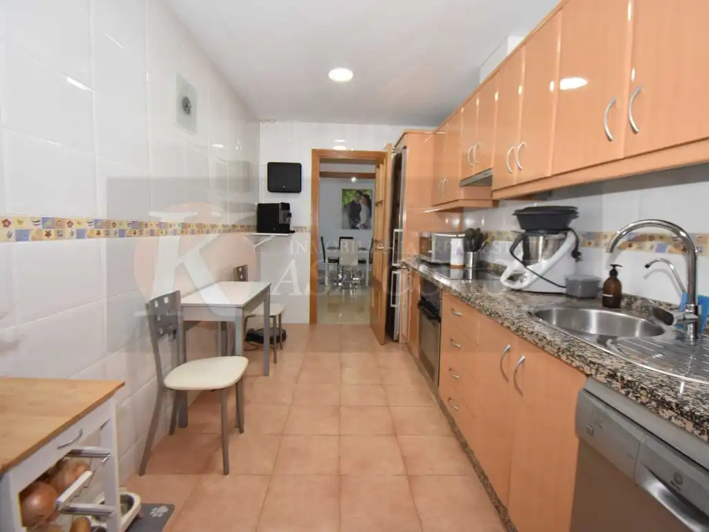 Kitchen of Flat for sale in Mijas  with Air Conditioner, Private garden and Terrace