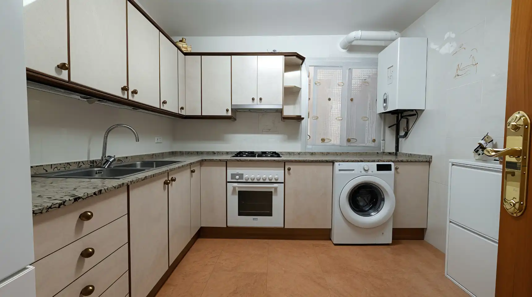 Kitchen of Flat for sale in Barcelona  with Air Conditioner, Heating and Balcony