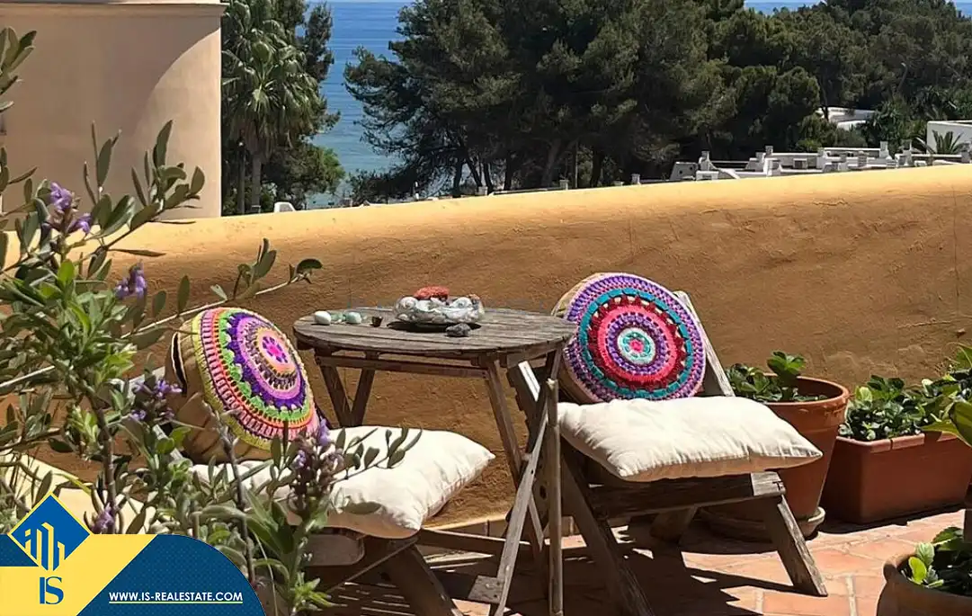 Garten von Maisonette zum Verkauf in Santa Eulària des Riu mit Terrasse, Möbliert und Gemeinschaftspool