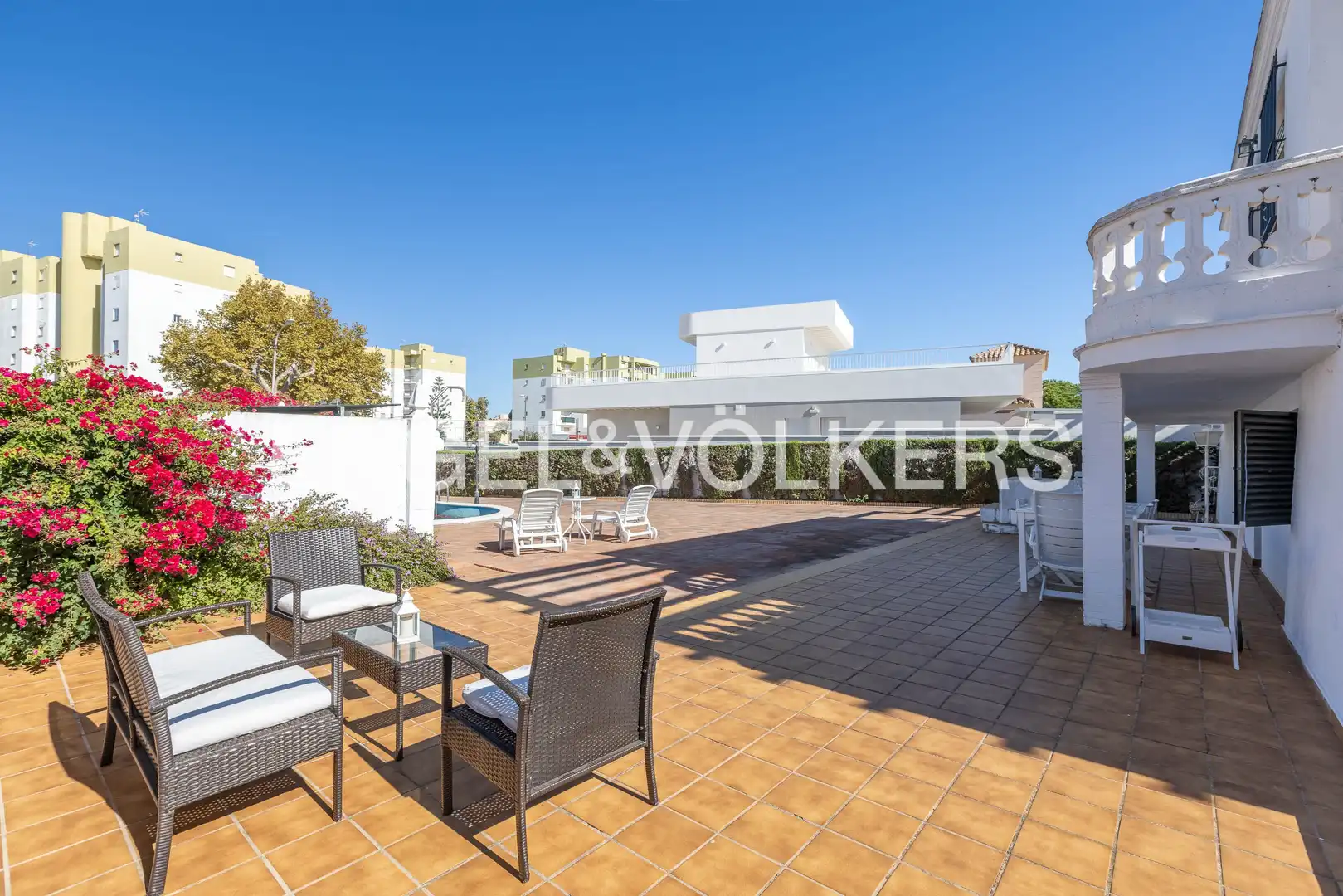 Terraza de Finca rústica en venta en La Antilla con Aire acondicionado, Calefacción y Jardín privado