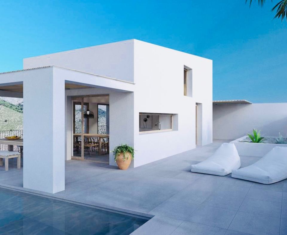 Terraza de Casa o chalet en venta en La Vall de Laguar con Aire acondicionado, Calefacción y Jardín privado