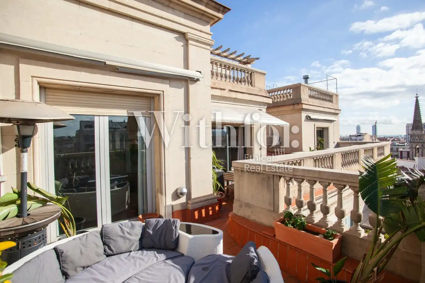 Terraza de Ático en venta en Barcelona con Aire acondicionado, Calefacción y Parquet