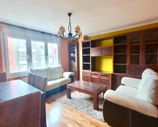 Living room of Flat for sale in Gijón   with Heating, Parquet flooring and Storage room