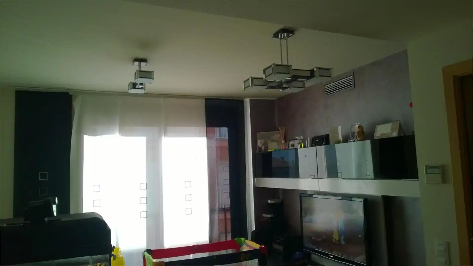 Living room of Flat for sale in L'Aldea  with Air Conditioner and Balcony