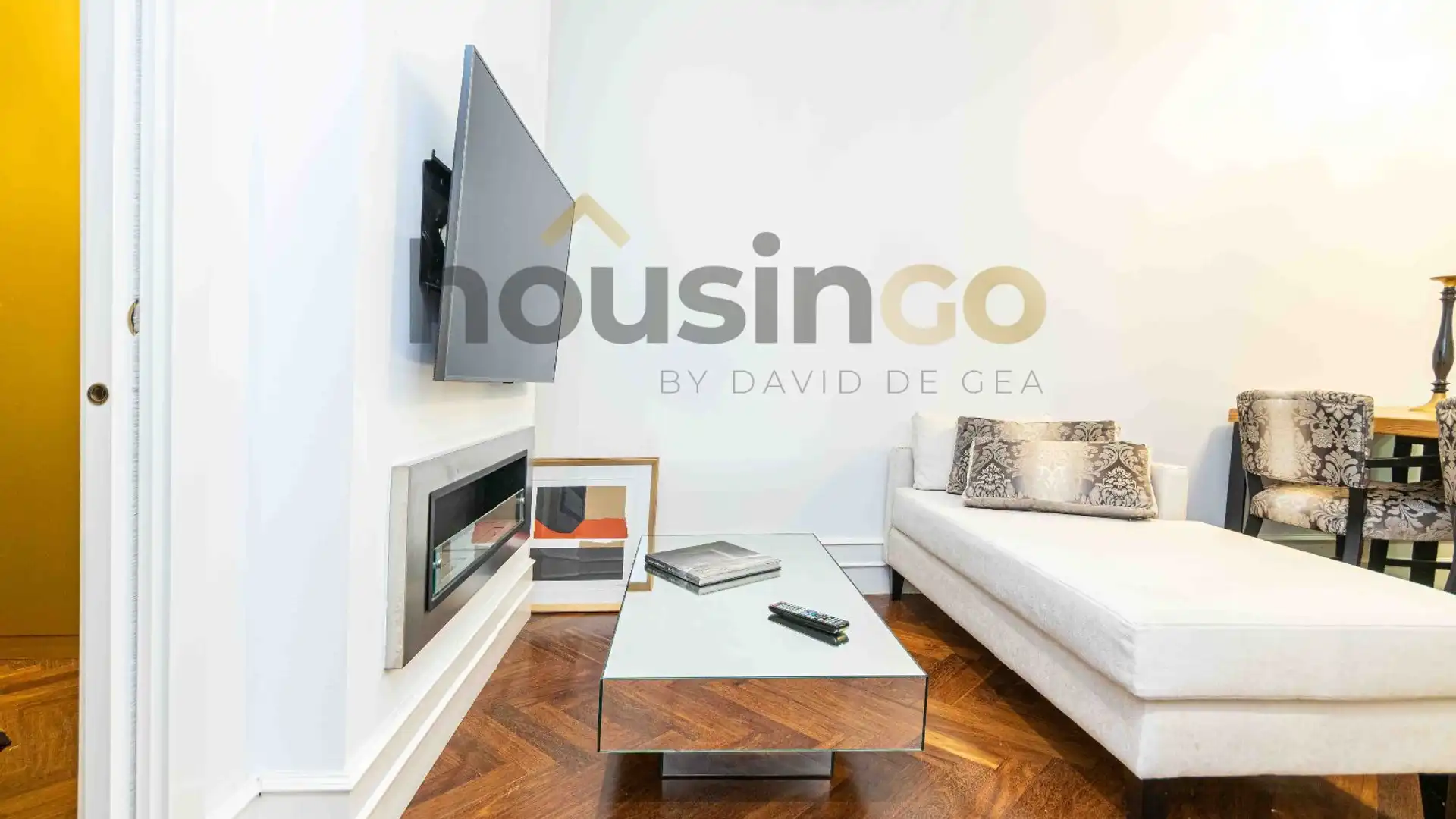 Sala de estar de Piso de alquiler en  Madrid Capital con Calefacción y Amueblado