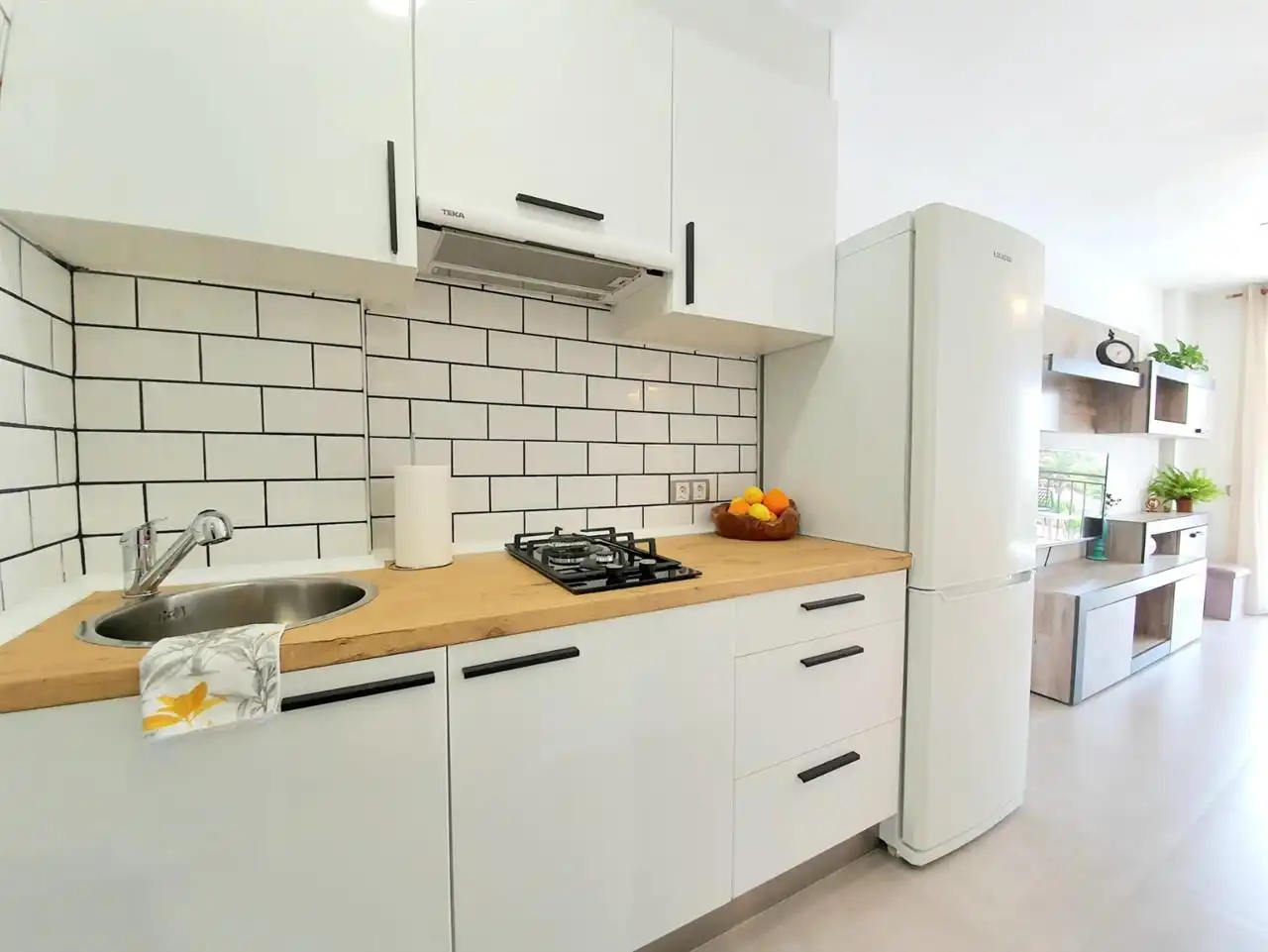Cocina de Dúplex de alquiler en Villajoyosa / La Vila Joiosa con Piscina y Amueblado