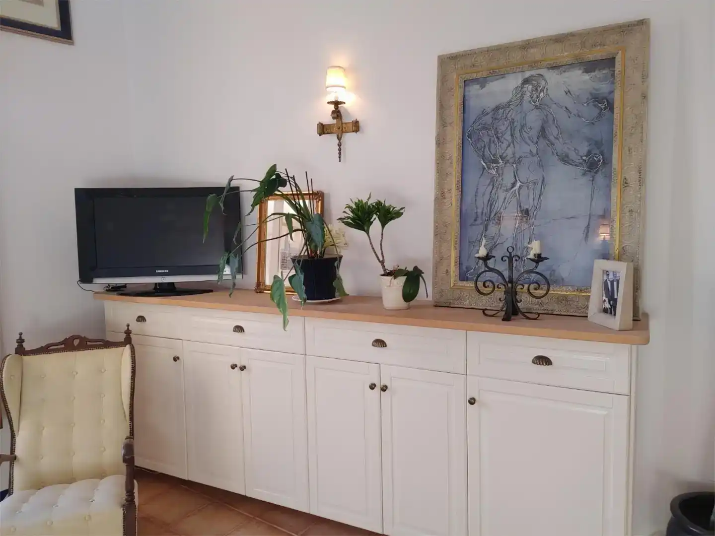 Esszimmer von Wohnung zur Miete in  Palma de Mallorca mit Möbliert, Waschmaschine und Fernseher