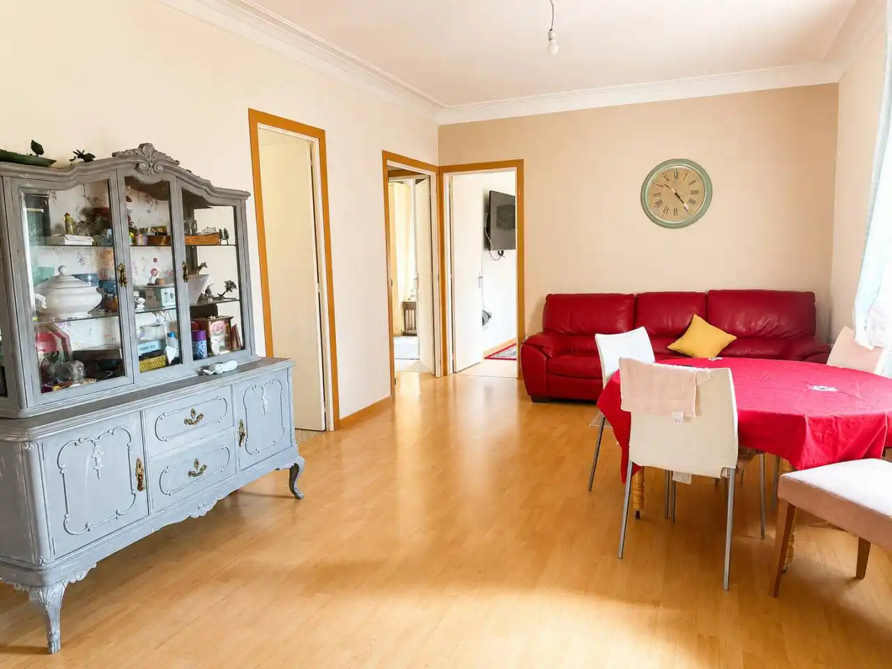 Living room of Flat for sale in Sant Joan de Vilatorrada  with Heating, Parquet flooring and Terrace