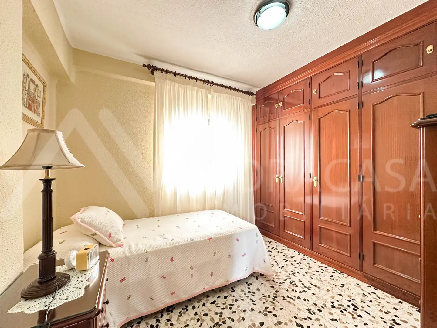 Bedroom of Flat for sale in Málaga  with Air Conditioner, Terrace and Furnished