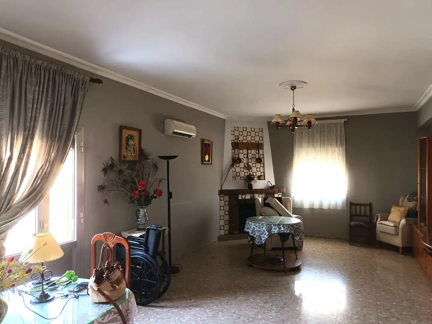 Sala d'estar de Casa o xalet en venda en Mérida amb Aire condicionat i Terrassa