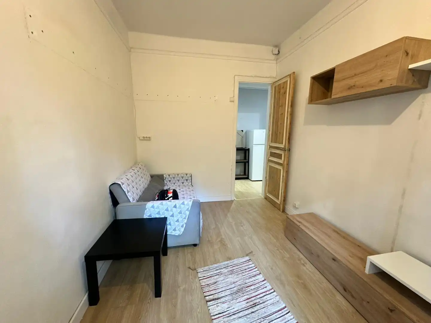 Sala de estar de Apartamento en venta en Barcelona con Parquet, Terraza y Balcón
