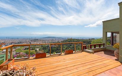 Terrace of House or chalet for sale in  Barcelona Capital  with Terrace, Swimming Pool and Balcony