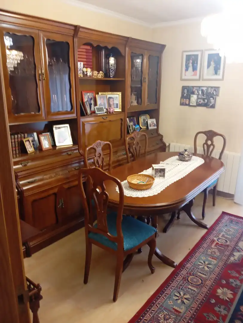 Menjador de Pis en venda en Terrassa amb Calefacció, Parquet i Moblat