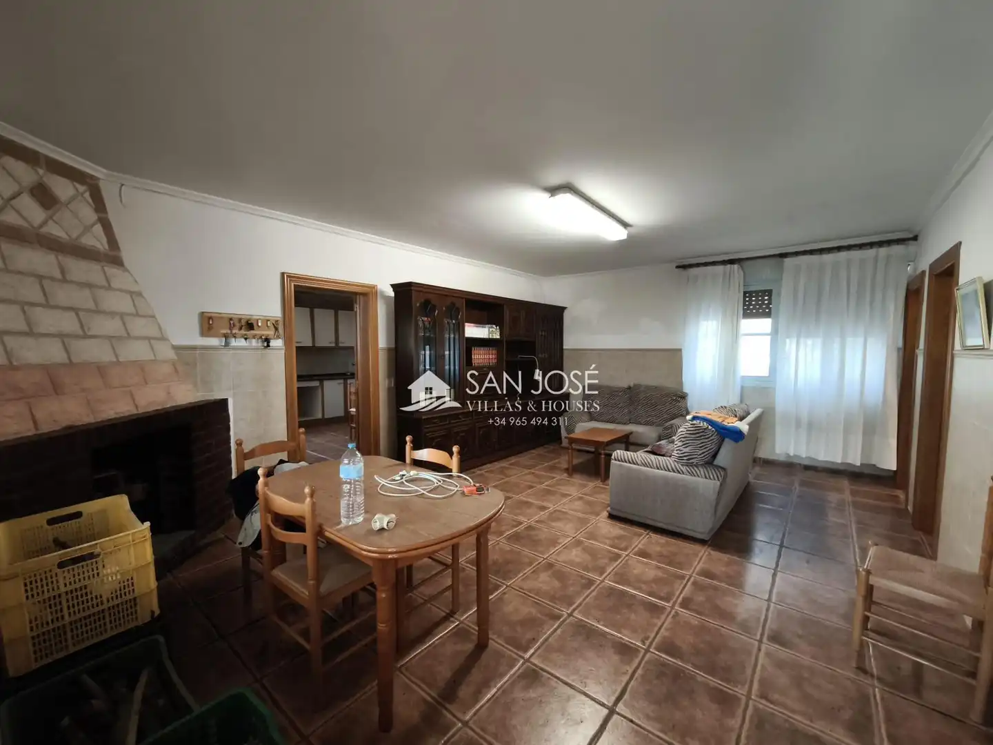 Sala de estar de Casa o chalet en venta en Aspe con Terraza, Trastero y Piscina