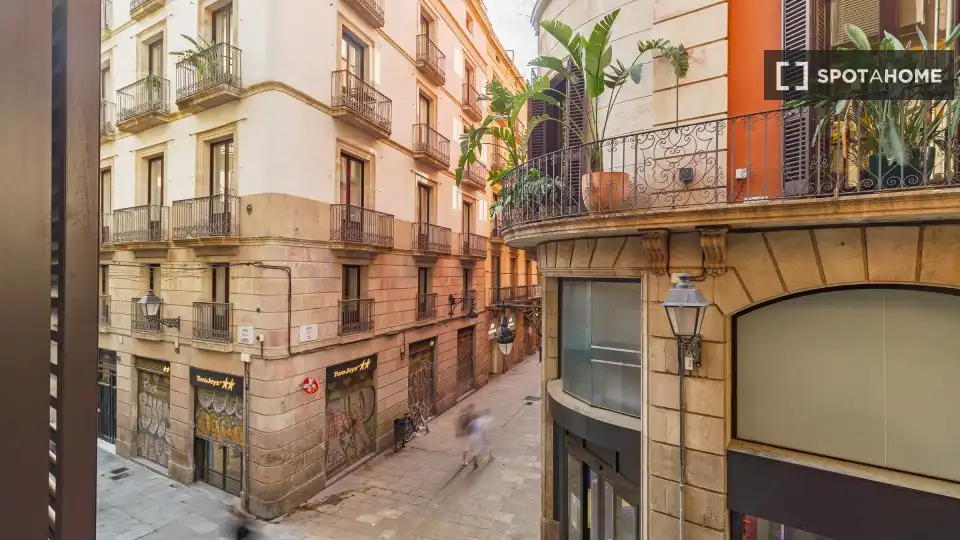 Vista exterior de Pis de lloguer en Barcelona amb Aire condicionat, Calefacció i Moblat