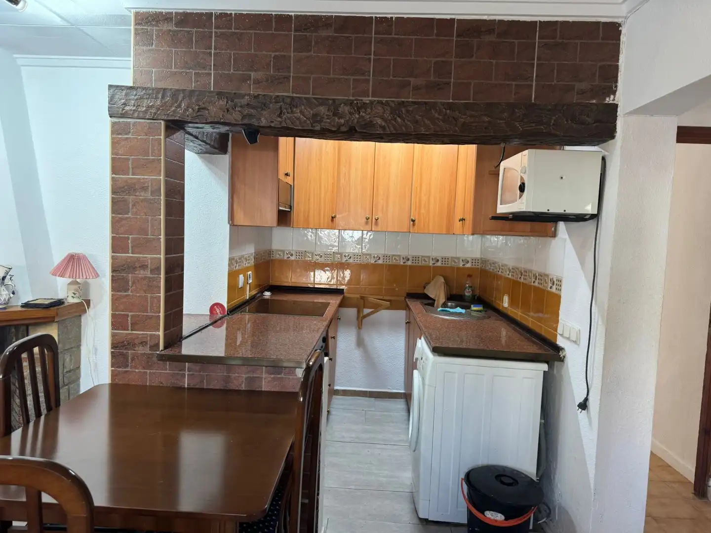Cuina de Casa adosada en venda en San Fulgencio amb Jardí privat, Terrassa i Moblat
