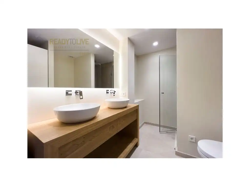 Badezimmer von Dachboden zum Verkauf in  Palma de Mallorca mit Klimaanlage, Ofen und Balkon