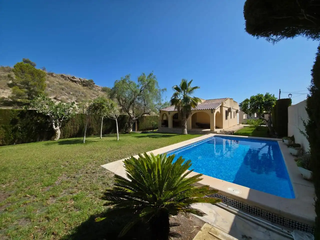 Garden of Houses for sale in El Campello  with Air Conditioner, Terrace and Swimming Pool
