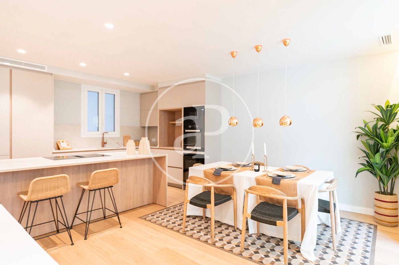 Küche von Wohnung zum Verkauf in  Barcelona Capital mit Klimaanlage, Heizung und Terrasse