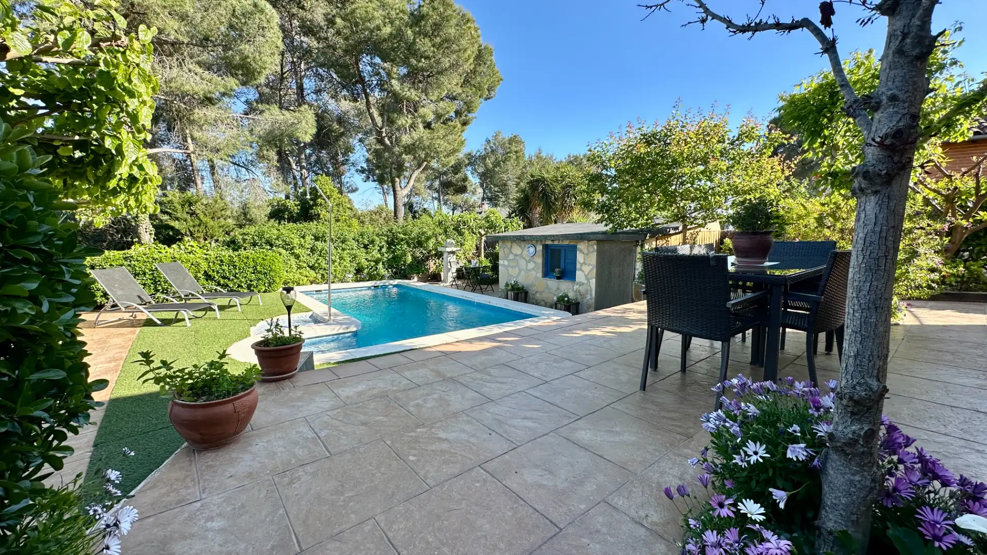 Piscina de Casa o chalet en venta en Rubí con Aire acondicionado, Calefacción y Jardín privado