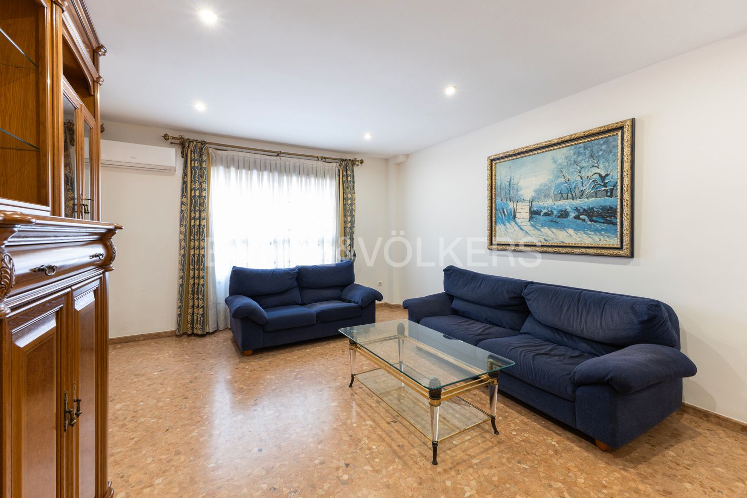 Living room of Apartment for sale in Carcaixent  with Air Conditioner, Heating and Terrace