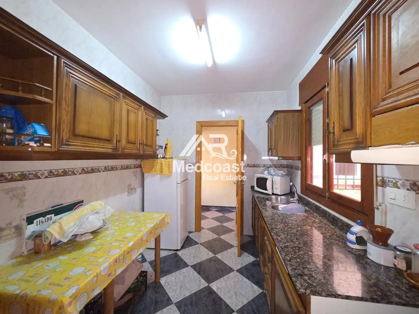 Kitchen of Flat for sale in Garrucha  with Air Conditioner, Terrace and Furnished