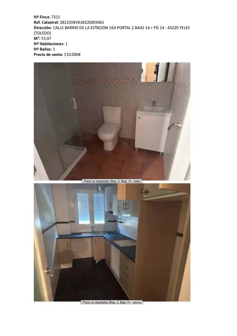 Bathroom of Flat for sale in Yeles  with Heating