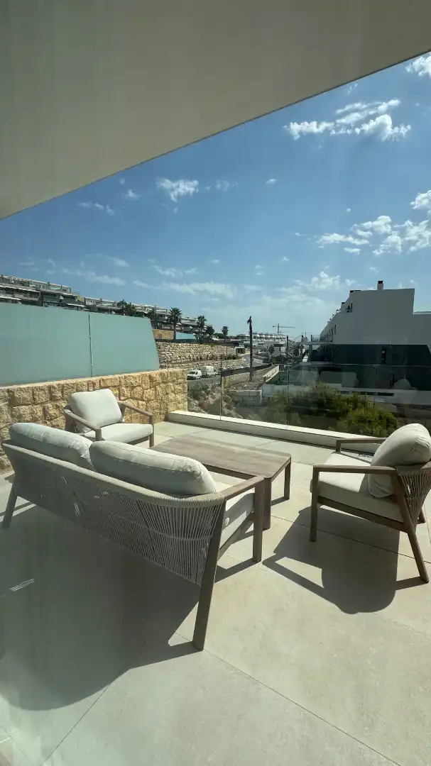 Terrasse von Maisonette zum Verkauf in La Nucia mit Klimaanlage, Privatgarten und Terrasse